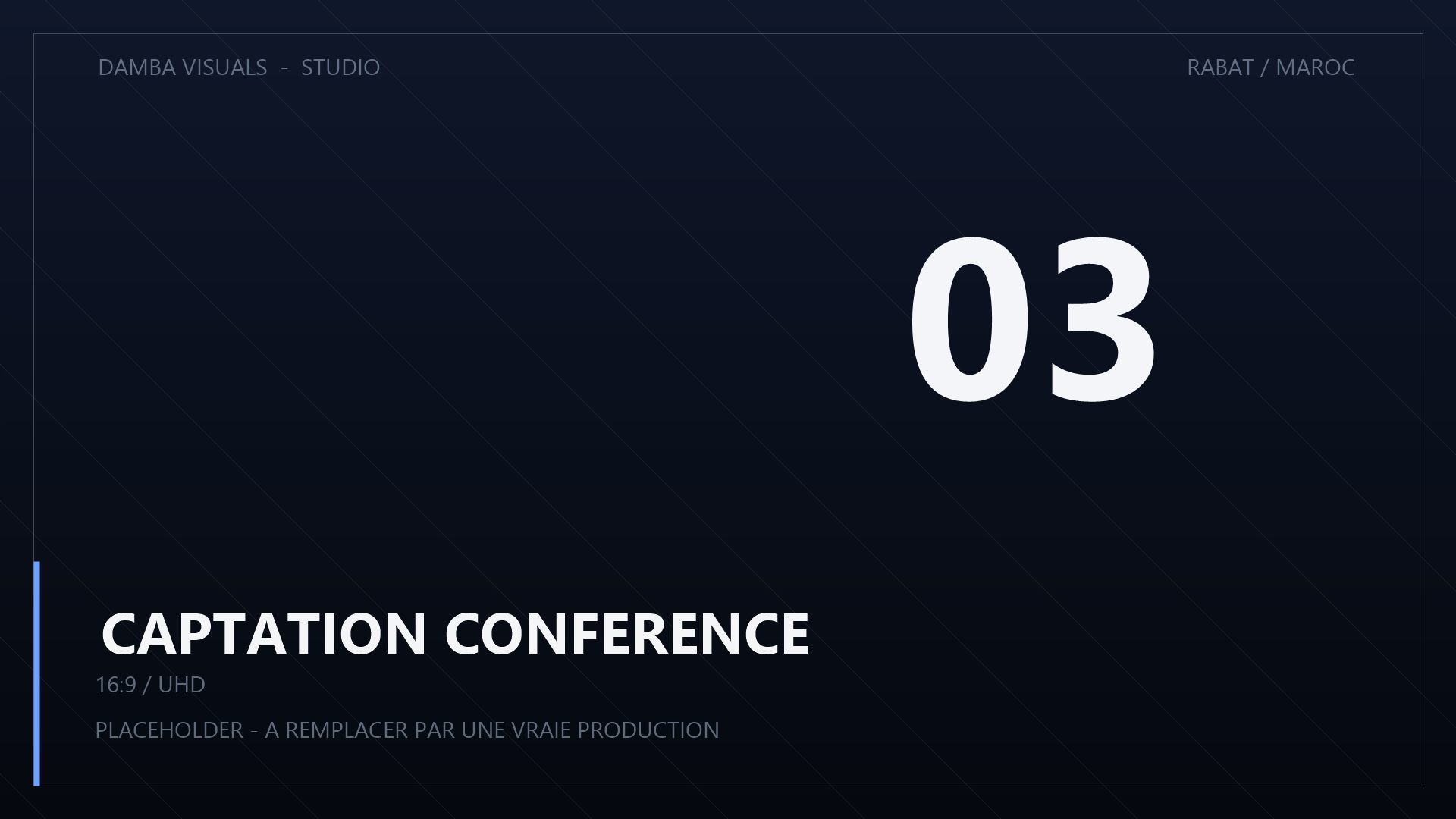 Keynote captée avec hiérarchie des plans