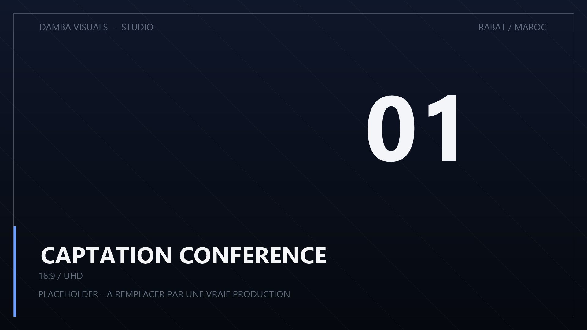 Aperçu d'une captation de conférence multi-caméra