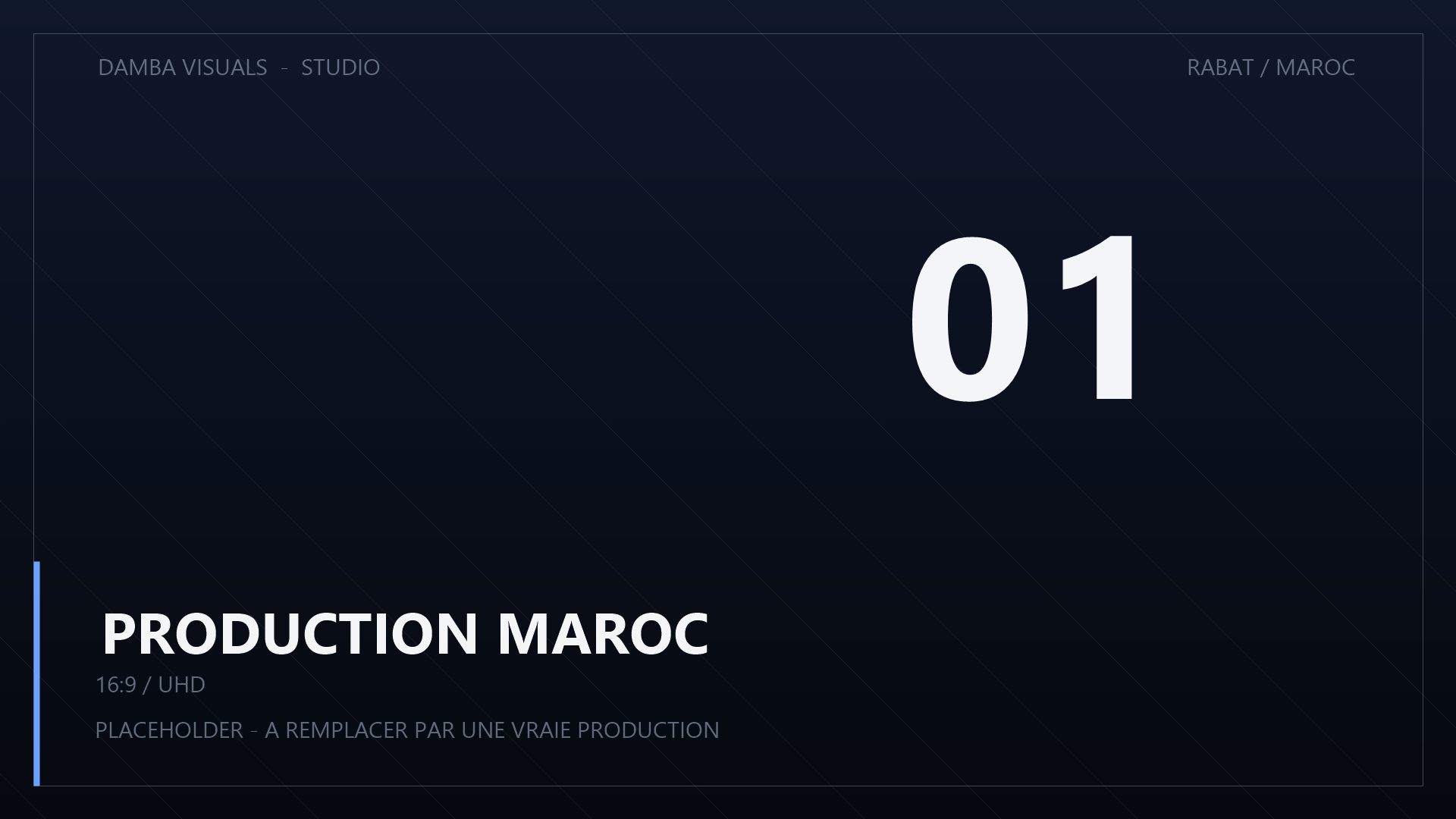 Aperçu d'une production audiovisuelle au Maroc