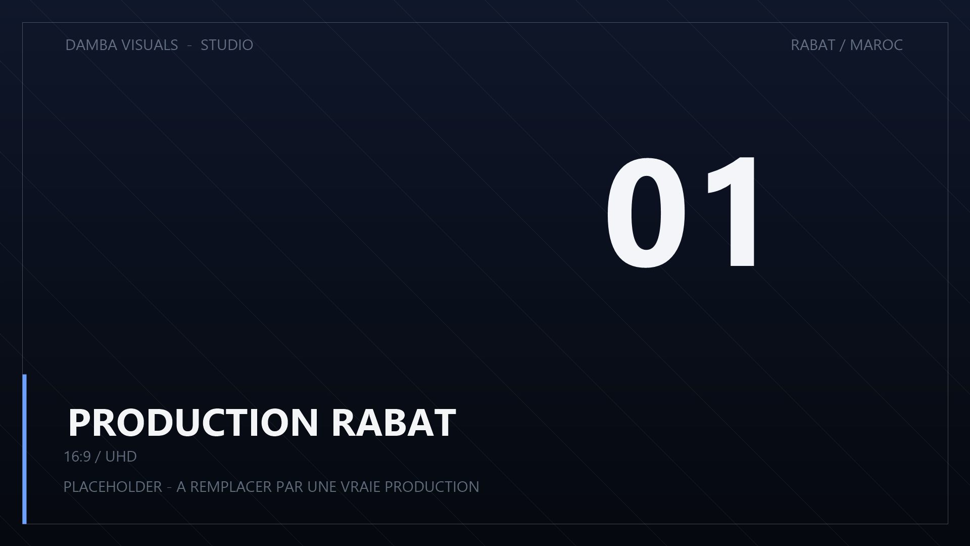 Aperçu d'une production audiovisuelle à Rabat